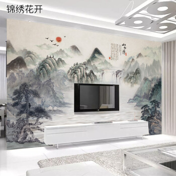 中国式山水テレビ背景の壁壁画は、現代大気8 d居間装飾壁壁壁壁壁壁壁布3 D立体映像壁紙カステラ5 dテレビ壁壁壁壁紙2031項8 D結晶彫刻シクル娟布/平方メートです。