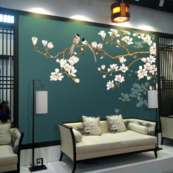 近代的な新中国式の花鳥壁紙8 Dテレビの背景の壁紙は部屋の中に置いて軽くしてお邪魔します。