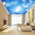 天井の壁紙に添付した壁紙3 d立体壁画創意ウォーカーの絵西ー青空と白雲天空星N大
