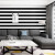 白黒の縦縞の壁紙現代簡単居間の床屋の喫茶店の服装の店のテレービーの背景の壁紙の細い条の版