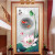 新中国式3 D 9鱼図ハス縦版玄関5 D玄関ホール招财风水壁画玄幻通路壁纸(シムレス)アイタリア油絵布は壁紙です。