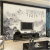 恵菲楽カステラ現代中国風水墨山水風景壁紙壁画居間テレビ背景の壁壁紙映画とテレビの壁壁壁壁壁壁紙
