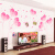 背景の壁ウォーカー紙装飾の小さな壁紙粘着式暖かさのベッカムカムの上に貼ってある女の子の部屋のアイデア・ピンクのバラ（特大プロシュート9匹の蝶々）が特大です。