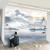 中国の水墨画の抽象的な山水テレビの背景の壁紙は部屋の立体的な壁紙とテレビの壁紙です。
