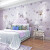 壁紙緑小清新田園風文芸ベドムの居間に暖かい花と紫のピンクの蒲公英壁紙